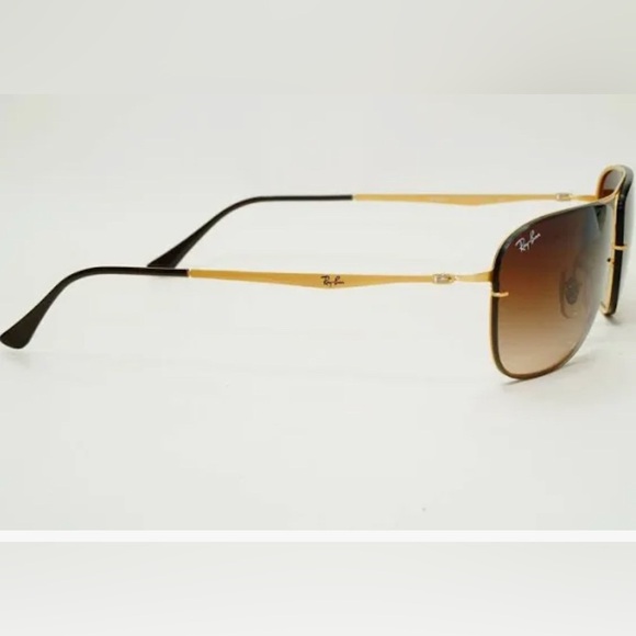 RAY-BAN Titanium Matte Gold / Brown Gradient RB8054 - Picture 3 of 12